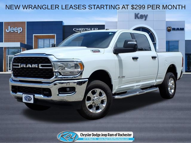 Bright White Clearcoat 2024 RAM 2500 Pickup Truck Four-Wheel Drive 8-Speed Automatic