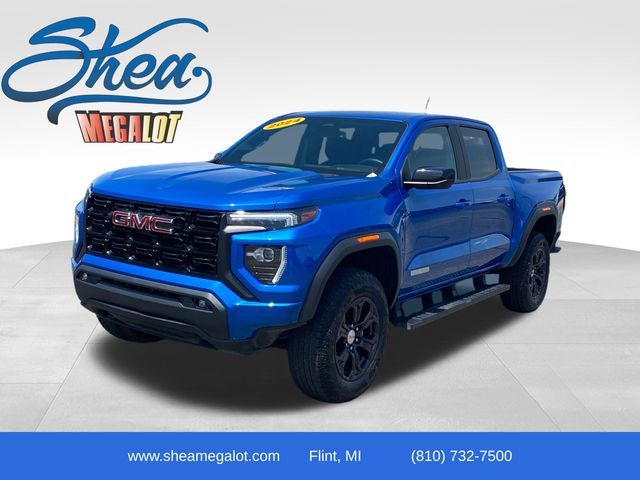 Dynamic Blue Metallic 2024 GMC Canyon Elevation Crew Cab RWD Pickup Truck 4X2 8-Speed Automatic