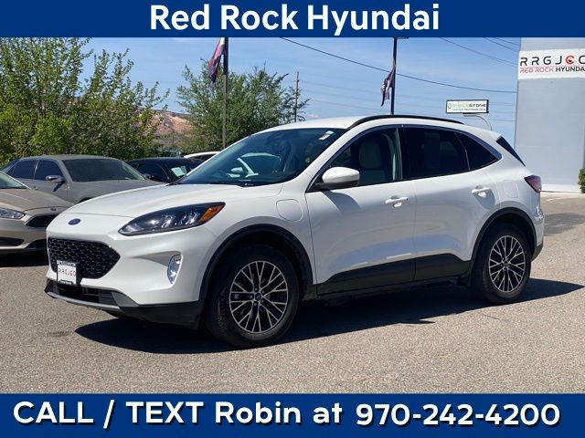 White Metallic 2022 Ford Escape Hybrid Plug-in SUV / Crossover Front-Wheel Drive Continuously Variable Transmission