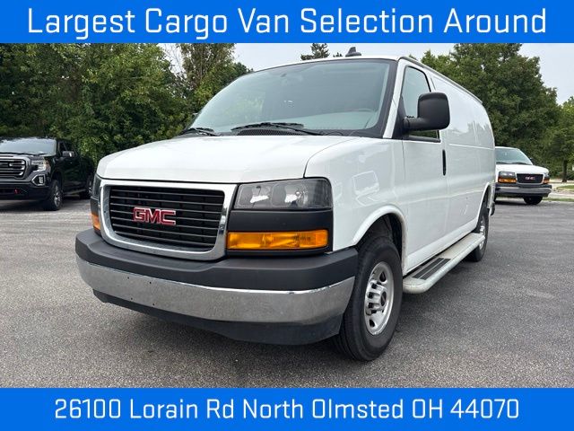 Summit White 2025 GMC Savana Cargo Van Rear-Wheel Drive 8-Speed Automatic Overdrive