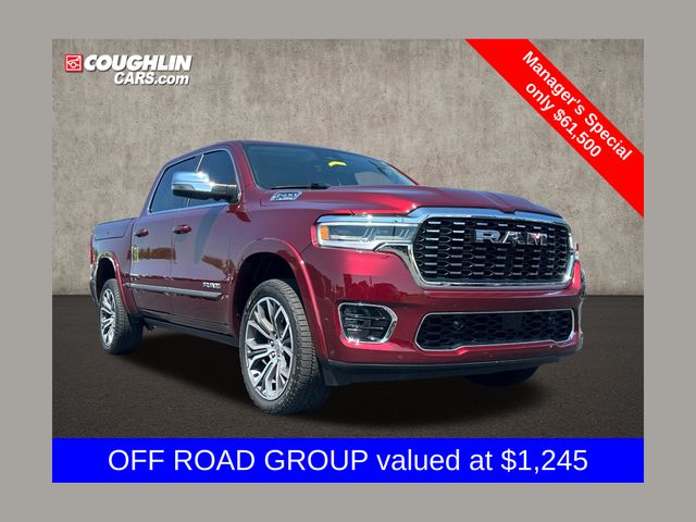 Delmonico Red Pearlcoat 2025 RAM 1500 Pickup Truck Four-Wheel Drive 8-Speed Automatic