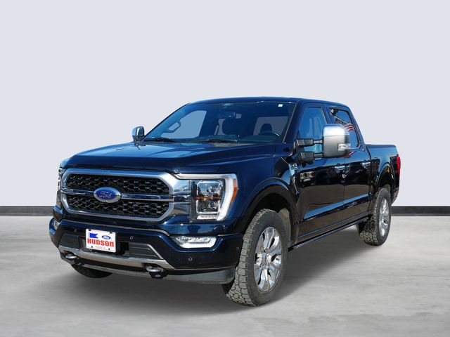 Blue Metallic 2021 Ford F-150 Platinum SuperCrew 4WD Pickup Truck Four-Wheel Drive Automatic