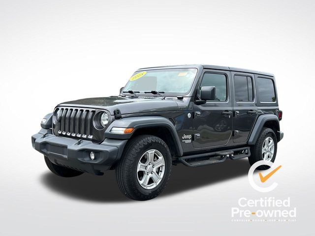 Gray (Granite Crystal Metallic Clearcoat) 2018 Jeep Wrangler SUV / Crossover Four-Wheel Drive 8-Speed Automatic