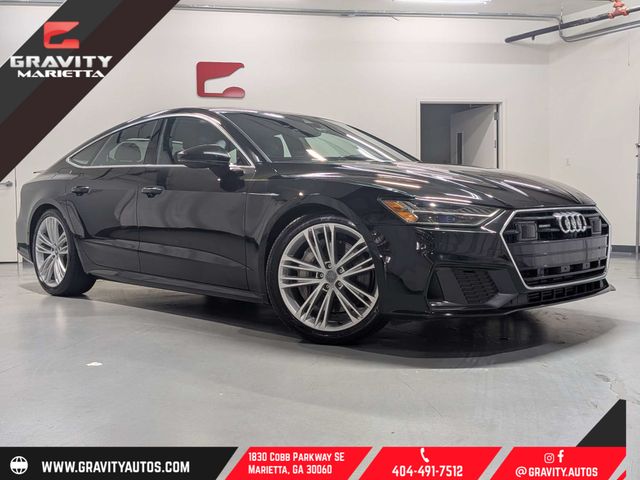 Black Metallic 2020 Audi A7 Sedan All-Wheel Drive 6-Speed Automatic