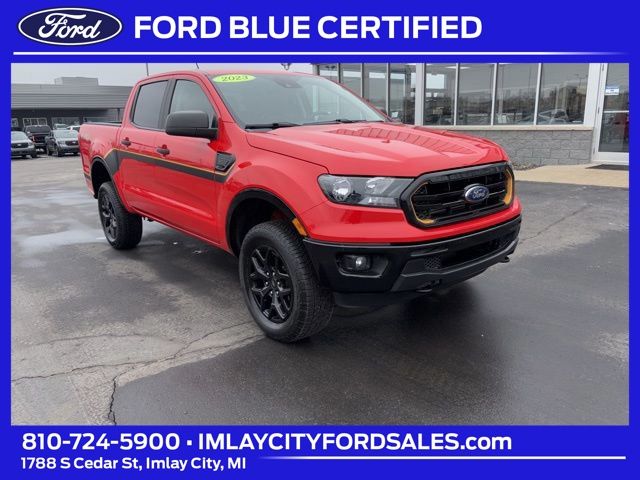 Race Red 2023 Ford Ranger XLT SuperCrew 4WD Pickup Truck Four-Wheel Drive Automatic