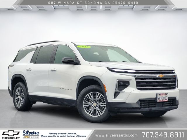 Summit White 2025 Chevrolet Traverse SUV / Crossover Front-Wheel Drive 8-Speed Automatic
