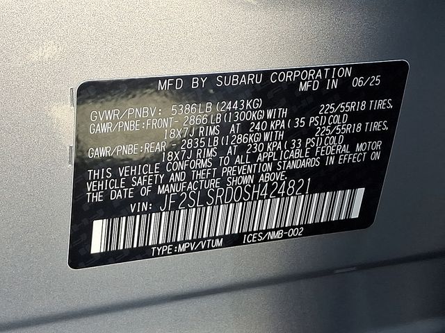 2025 Subaru Forester Hybrid Limited Silver at Rafferty Subaru