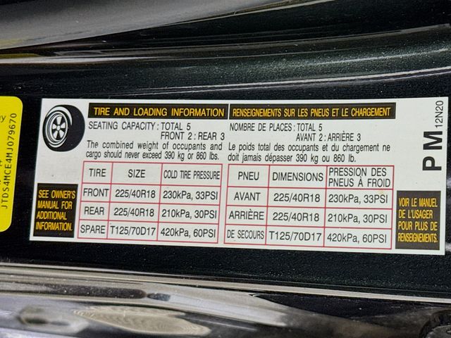 2021 Black Sand Pearl Toyota Corolla SE FWD Sedan