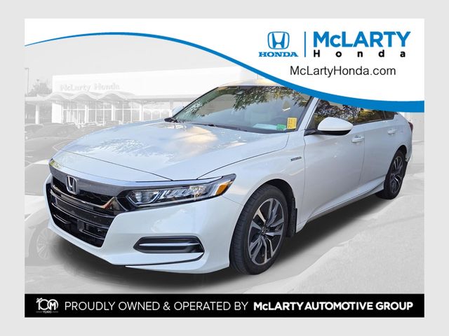 White Orchid Pearl 2018 Honda Accord Hybrid Sedan Sedan Front-Wheel Drive Continuously Variable Transmission