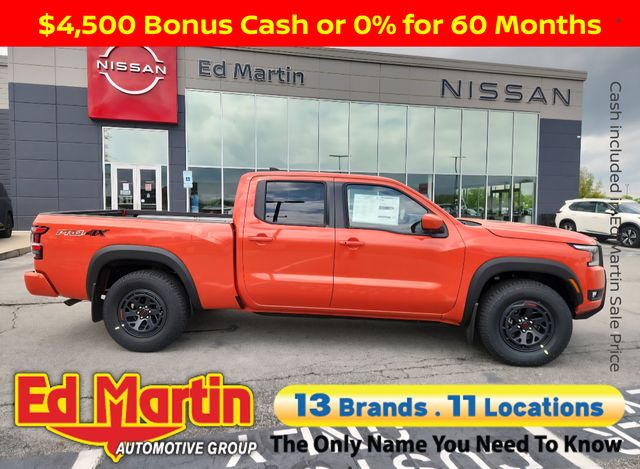 Afterburn Orange 2026 Nissan Frontier PRO-4X Crew Cab LB 4WD Pickup Truck Four-Wheel Drive 9-Speed Automatic Overdrive