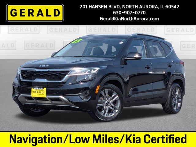 Cherry Black 2023 Kia Seltos S FWD SUV / Crossover Front-Wheel Drive Continuously Variable Transmission