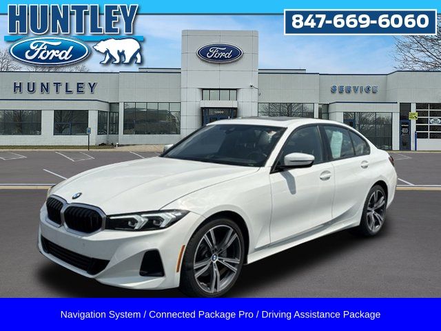 Alpine White 2023 BMW 3 Series Sedan All-Wheel Drive 8-Speed Automatic