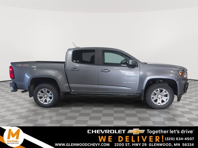 Gray (Satin Steel Metallic) 2021 Chevrolet Colorado Pickup Truck Four-Wheel Drive 8-Speed Automatic