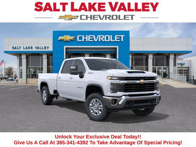 Summit White 2026 Chevrolet Silverado 3500HD LT Crew Cab 4WD Pickup Truck Four-Wheel Drive Automatic