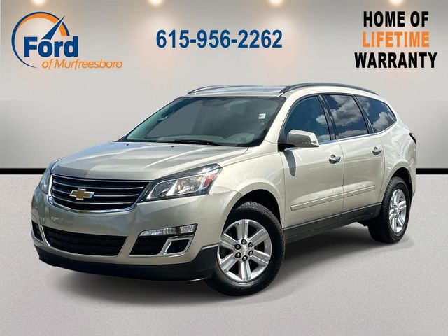 Champagne Silver Metallic 2014 Chevrolet Traverse SUV / Crossover Front-Wheel Drive 6-Speed Automatic