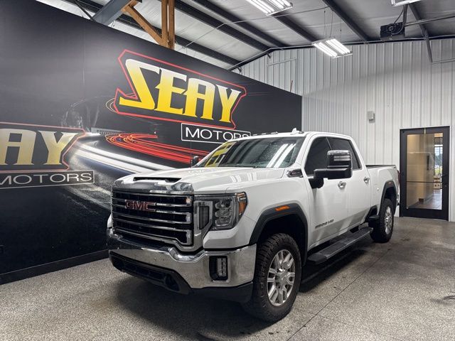 Summit White 2020 GMC Sierra 2500HD SLT Crew Cab 4WD Pickup Truck Four-Wheel Drive 6-Speed Automatic