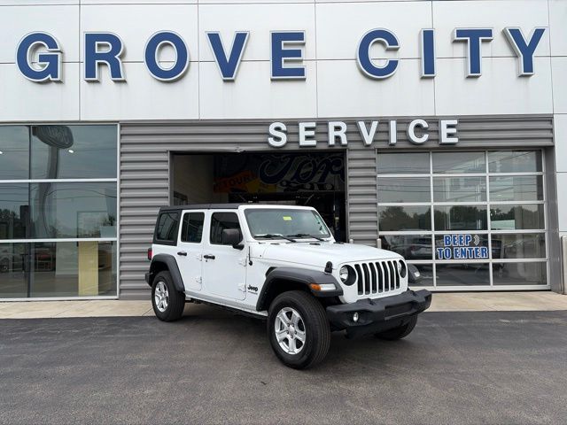2022 Jeep Wrangler Unlimited Sport S White at Auto Express Mitsubishi