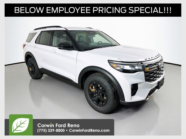 Space White Metallic 2026 Ford Explorer SUV / Crossover All-Wheel Drive Automatic