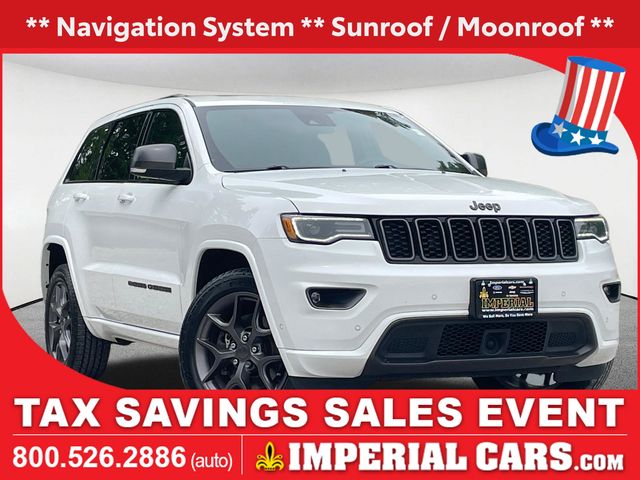 Bright White Clearcoat 2021 Jeep Grand Cherokee SUV / Crossover Four-Wheel Drive 8-Speed Automatic