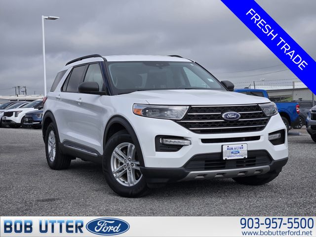 Oxford White 2021 Ford Explorer XLT RWD SUV / Crossover Rear-Wheel Drive Automatic