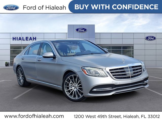 designo Magno Alanite Gray (Matte Finish) 2018 Mercedes-Benz S-Class Sedan Rear-Wheel Drive 9-Speed Automatic