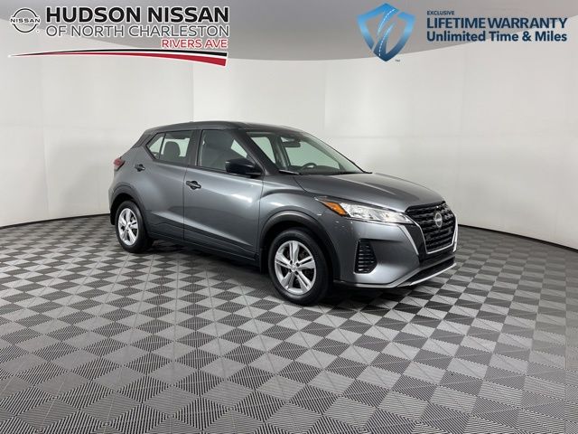 2023 Gun Metallic Nissan Kicks S SUV