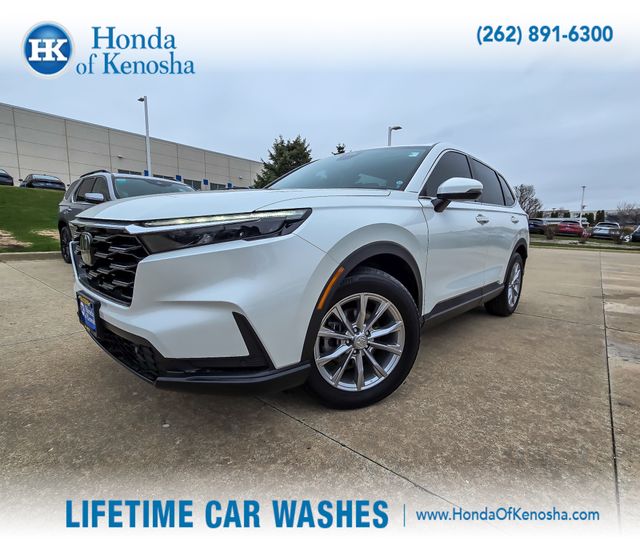 Platinum White Pearl 2024 Honda CR-V EX-L AWD SUV / Crossover All-Wheel Drive Continuously Variable Transmission