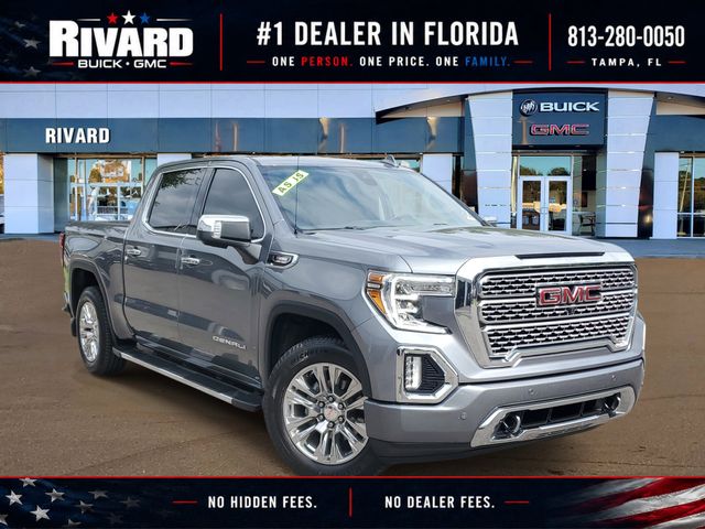 Gray (Steel Metallic) 2021 GMC Sierra 1500 Denali Crew Cab 4WD Pickup Truck Four-Wheel Drive Automatic