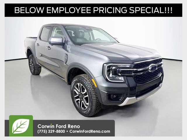 Carbonized Gray Metallic 2026 Ford Ranger Lariat SuperCrew 4WD Pickup Truck Four-Wheel Drive Automatic