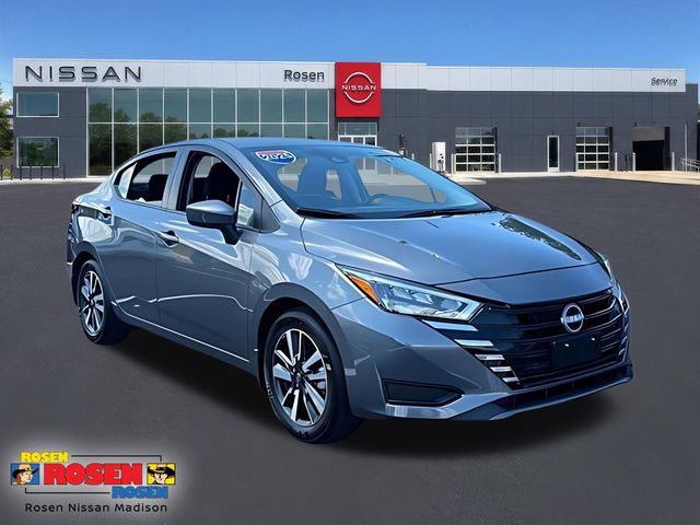 Gray (Gun Metallic) 2025 Nissan Versa Sedan Front-Wheel Drive Continuously Variable Transmission