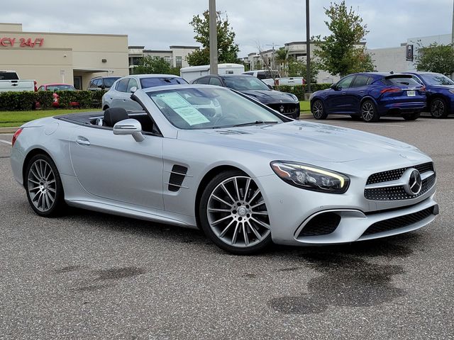 Iridium Silver Metallic 2017 Mercedes-Benz SL-Class SL 550 RWD Convertible Rear-Wheel Drive 9-Speed Automatic
