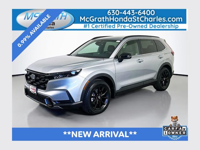 Lunar Silver Metallic 2024 Honda CR-V Hybrid Sport AWD SUV / Crossover All-Wheel Drive Continuously Variable Transmission