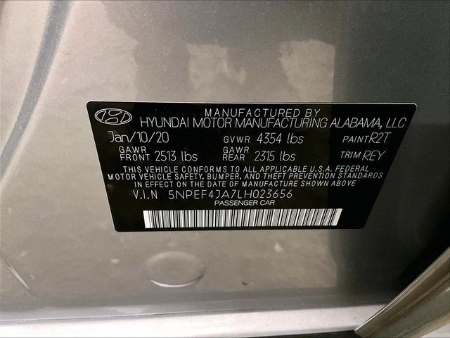 2020 Hyundai Sonata SEL Silver at Phil Fitts Ford