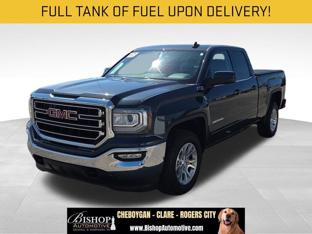 Dark Slate Metallic 2017 GMC Sierra 1500 SLE Double Cab 4WD Pickup Truck Four-Wheel Drive 6-Speed Automatic Overdrive