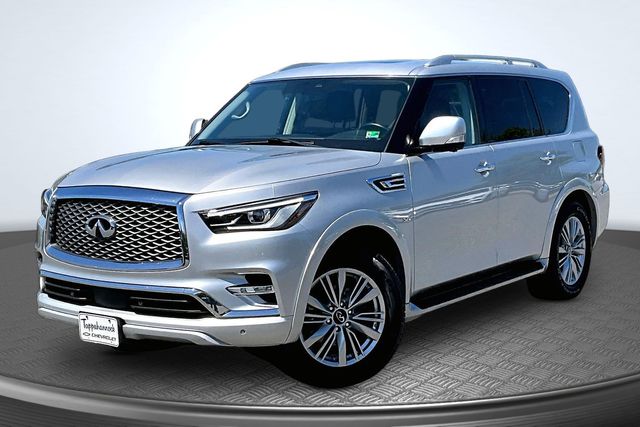 Gray (Liquid Platinum) 2020 INFINITI QX80 Luxe 4WD SUV / Crossover All-Wheel Drive 7-Speed Automatic