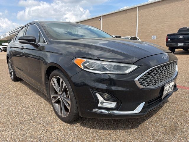 Black Metallic 2020 Ford Fusion Titanium FWD Sedan Front-Wheel Drive 6-Speed Automatic