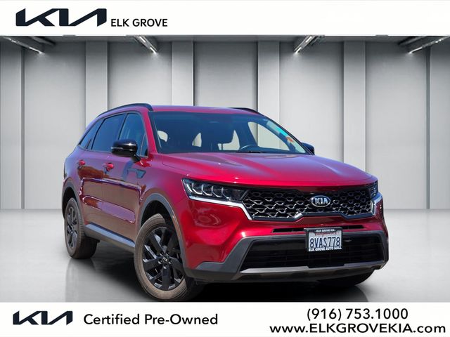 Passion Red 2021 Kia Sorento S AWD SUV / Crossover All-Wheel Drive 8-Speed Automatic