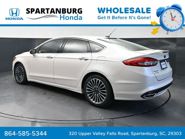 White Platinum Clearcoat Metallic 2017 Ford Fusion Sedan Front-Wheel Drive 6-Speed Automatic
