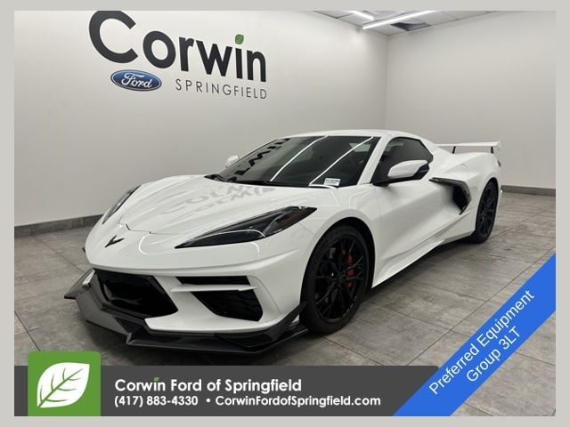 Arctic White 2023 Chevrolet Corvette Stingray 3LT Convertible RWD Convertible Rear-Wheel Drive 8-Speed Dual Clutch