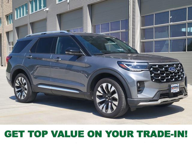 Carbonized Gray Metallic 2025 Ford Explorer SUV / Crossover All-Wheel Drive Automatic
