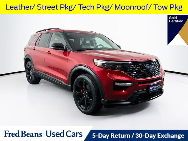 Rapid Red Metallic Tinted Clearcoat 2023 Ford Explorer SUV / Crossover All-Wheel Drive Automatic