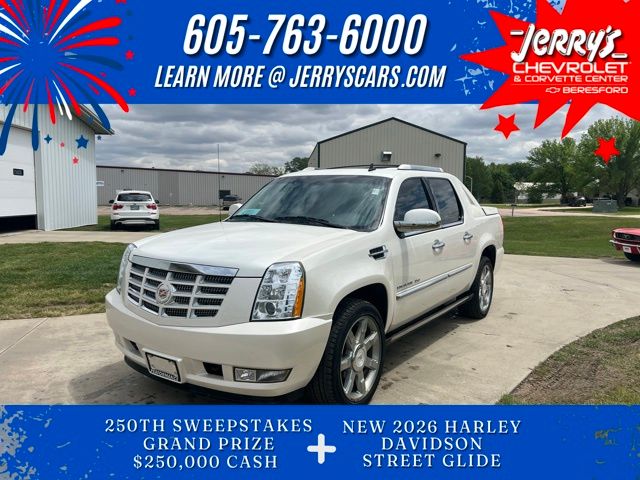 White Diamond Clearcoat 2012 Cadillac Escalade EXT Premium 4WD Pickup Truck All-Wheel Drive 6-Speed Automatic Overdrive