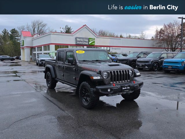 Gray (Granite Crystal Metallic Clearcoat) 2021 Jeep Gladiator Pickup Truck Four-Wheel Drive 8-Speed Automatic