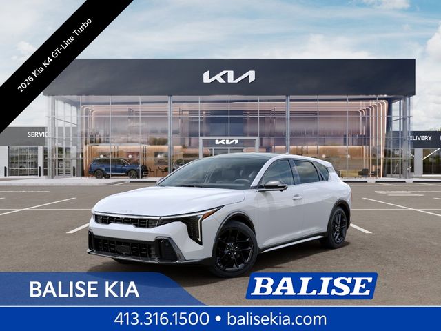 Snow White Pearl 2026 Kia K4 Hatchback GT-Line Turbo FWD Hatchback Front-Wheel Drive 8-Speed Automatic