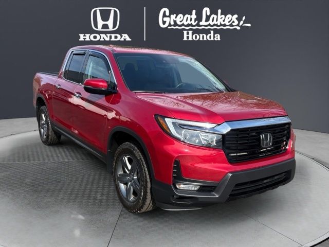 Radiant Red Metallic II 2023 Honda Ridgeline Pickup Truck All-Wheel Drive 9-Speed Automatic