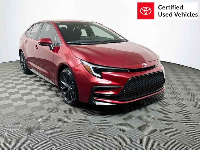 Red (Ruby Flare Pearl) 2026 Toyota Corolla Sedan Front-Wheel Drive Continuously Variable Transmission