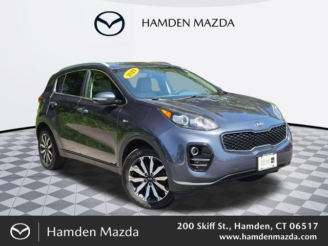 Pacific Blue 2019 Kia Sportage SUV / Crossover All-Wheel Drive 6-Speed Automatic Overdrive