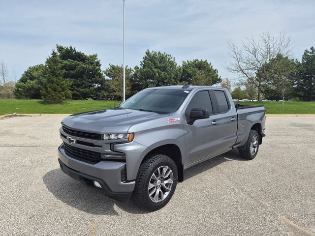 Gray (Satin Steel Metallic) 2019 Chevrolet Silverado 1500 RST Double Cab 4WD Pickup Truck Four-Wheel Drive 8-Speed Automatic