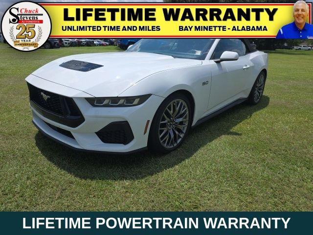 Oxford White 2024 Ford Mustang Convertible Rear-Wheel Drive Automatic