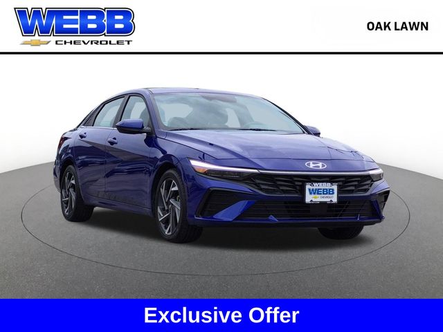 Intense Blue 2025 Hyundai Elantra Sedan Front-Wheel Drive Continuously Variable Transmission